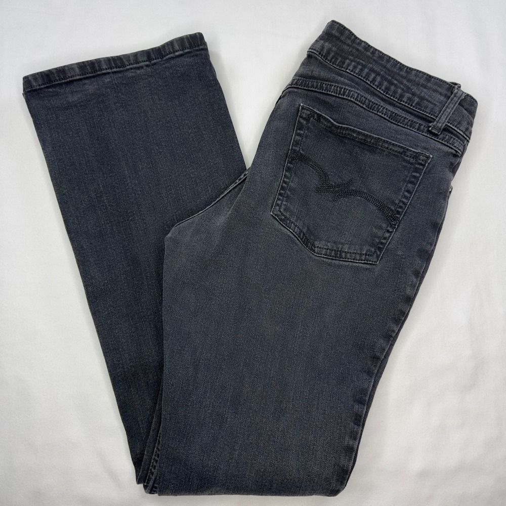 Wrangler Womens Bootcut Jeans Size 11x32 Black Western‎ Denim Cowgirl Workwear
